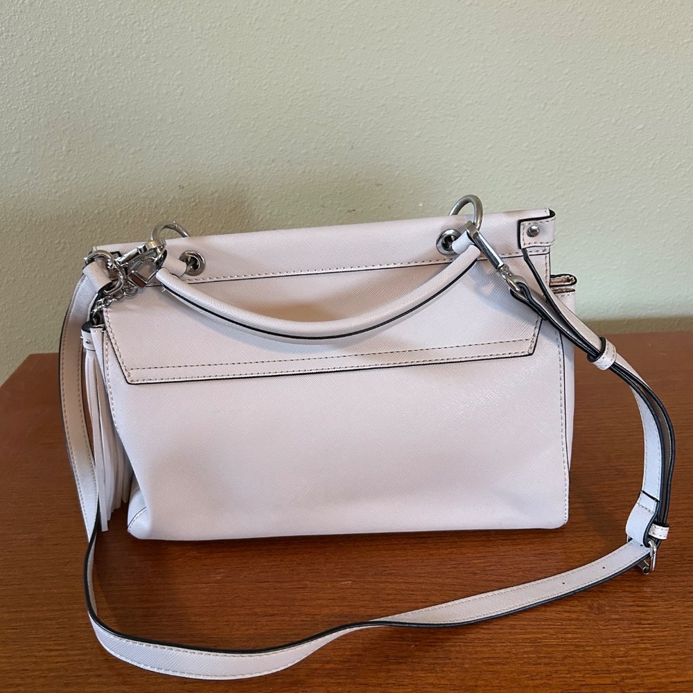 Guess‎ Cream Purse Shoulder strap and Hand Bag Silver Detail - Picture 11 of 11